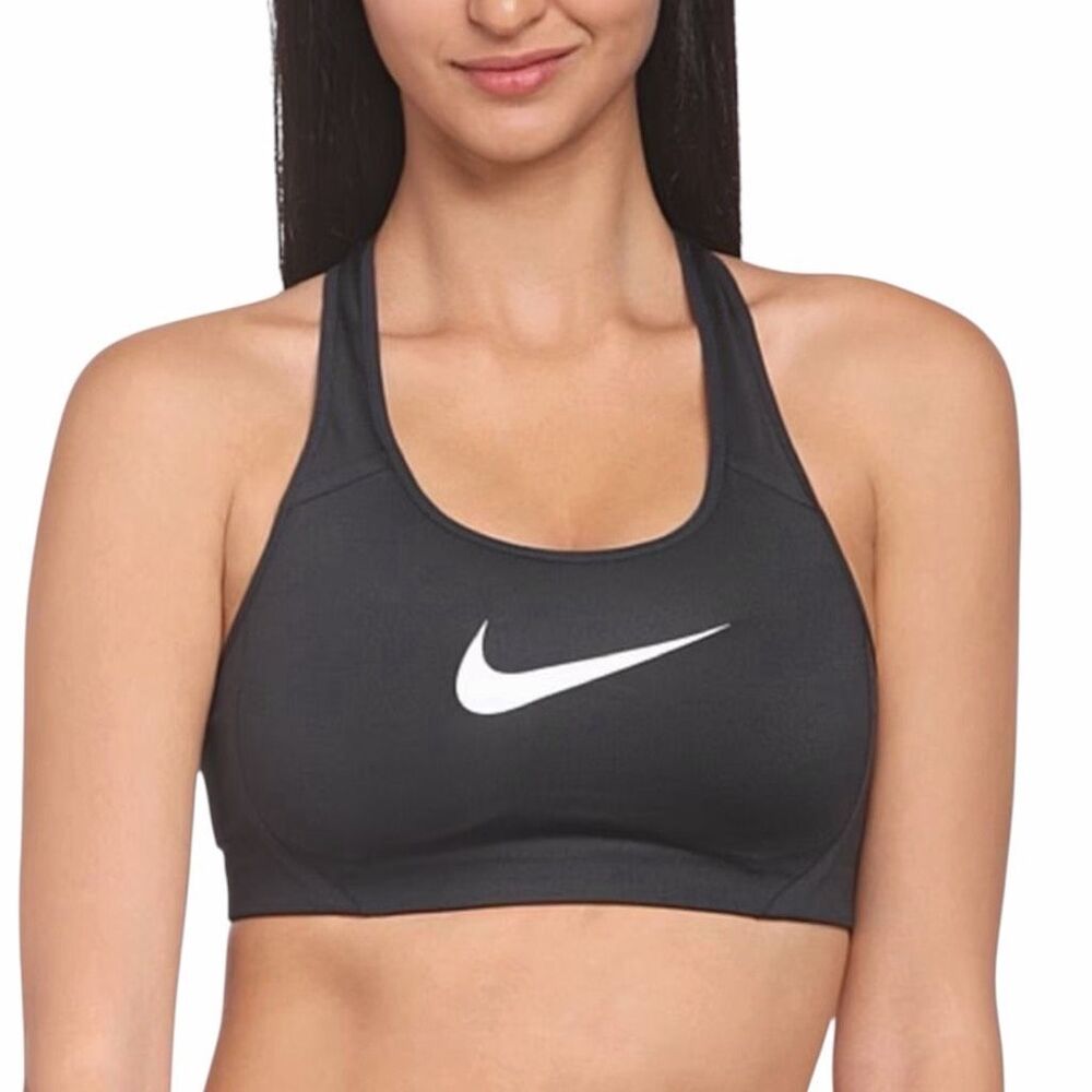NIKE Women’s Black Dri-FIT Pro Classic Swoosh Sports Bra Size Medium